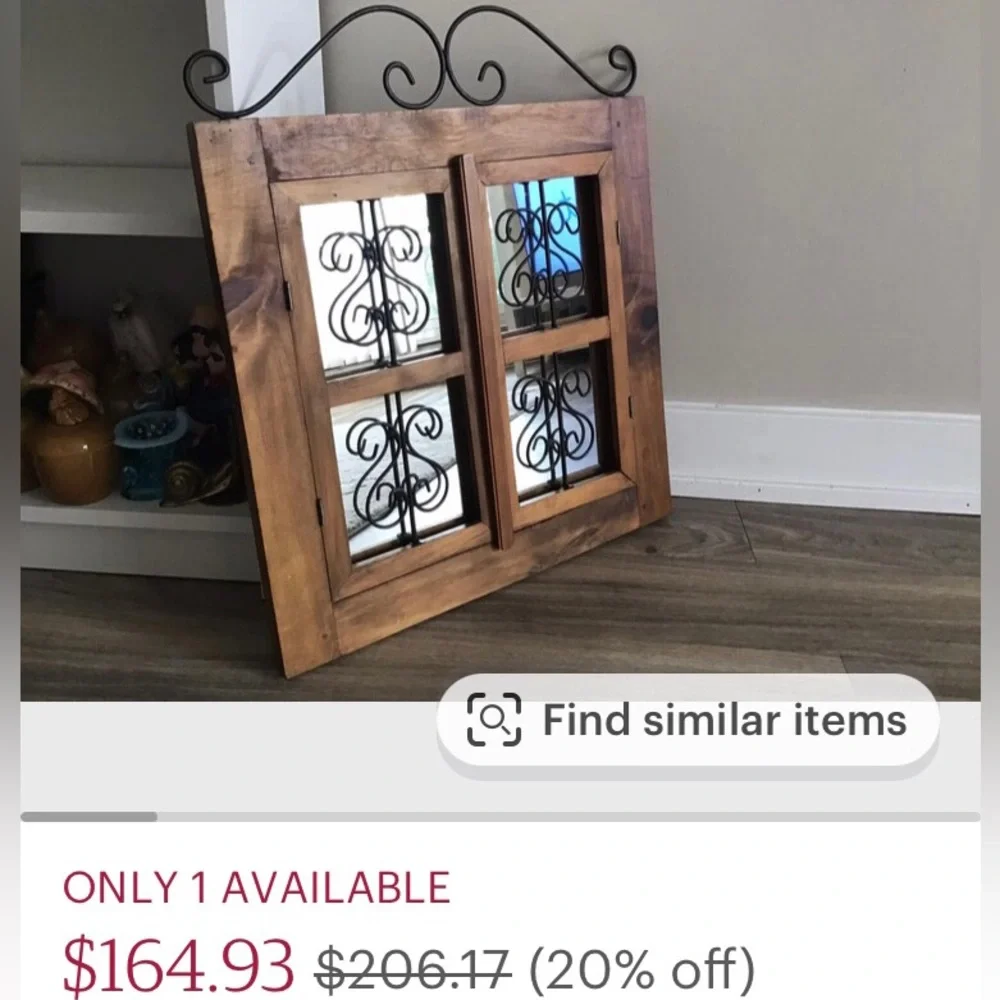 PIER 1 Vintage Santa Fe Style Mirror
